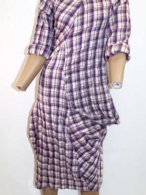 Yea Vintage Asymmetrical Dress w Long Sleeves Size SM