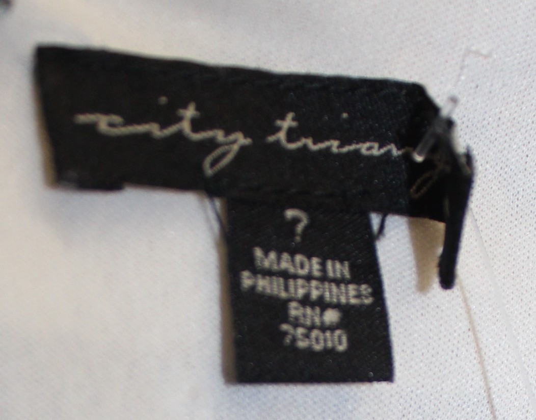 City Triangles Vintage Dress w Sheer Outer & White Liner Size 7 - Image 4