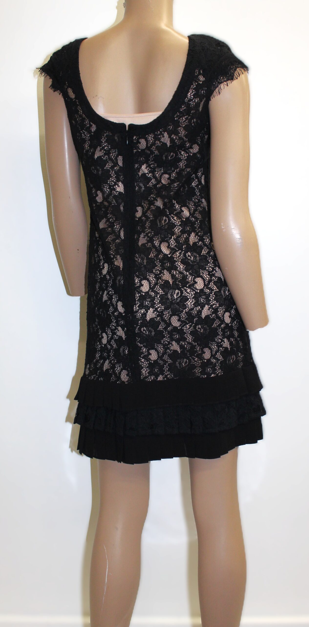 Jessica Simpson Vintage Two Piece Tan & Black Dress Size 2 - Image 3