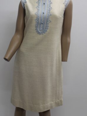 Dionysos Vintage Dress w Textured Canvas Look Size S