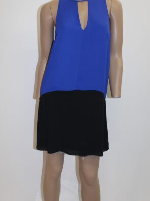 Eight Sixty Vintage Black & Blue Dress Size S