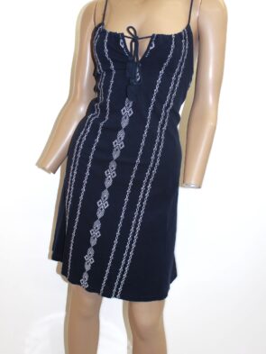 Merona Vintage Dress w Spaghetti Strap and Tassles Size XS