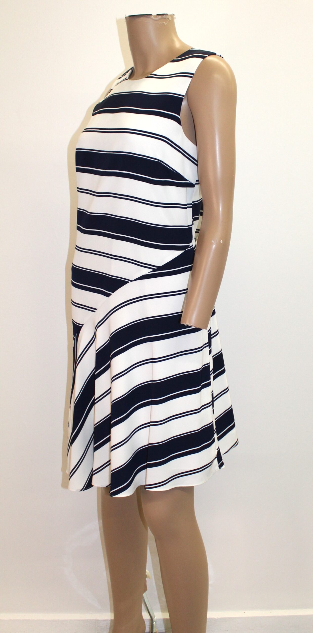 Halogen Vintage Dress w Horizontal Stripes Size XS - Image 2