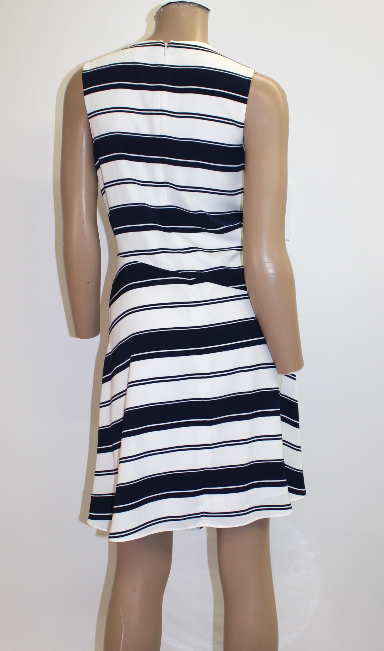 Halogen Vintage Dress w Horizontal Stripes Size XS - Image 3