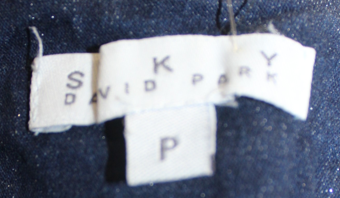 Sky David Park Vintage Sleeveless Fitted Denim Dress Size P - Image 4