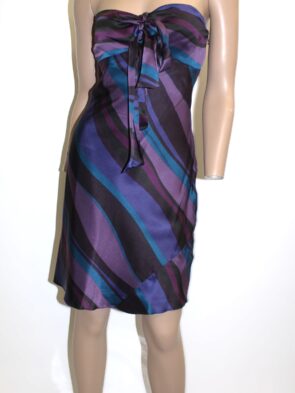 Laundry by Shelli Segal Vintage Strapless Multicolor Evening Dress Size