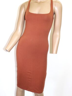 Forever 21 Cocoa Brown Knit Dress Size S