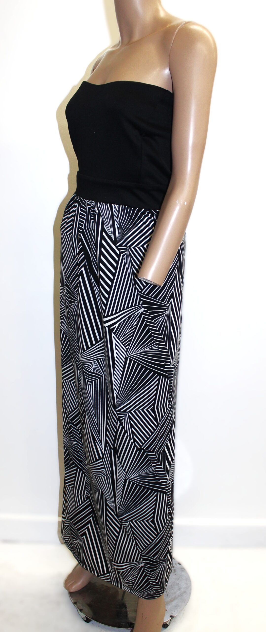 Ashley Stewart Vintage Strapless Dress w Waistline Size 22/24 - Image 4