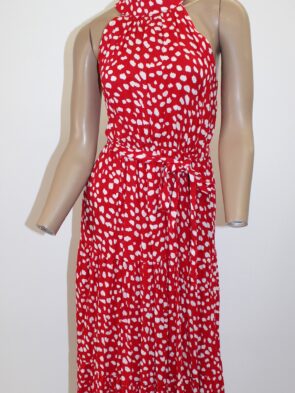 Coeur De Vague Vintage Sleeveless Spotted Red Dress Size 29.99