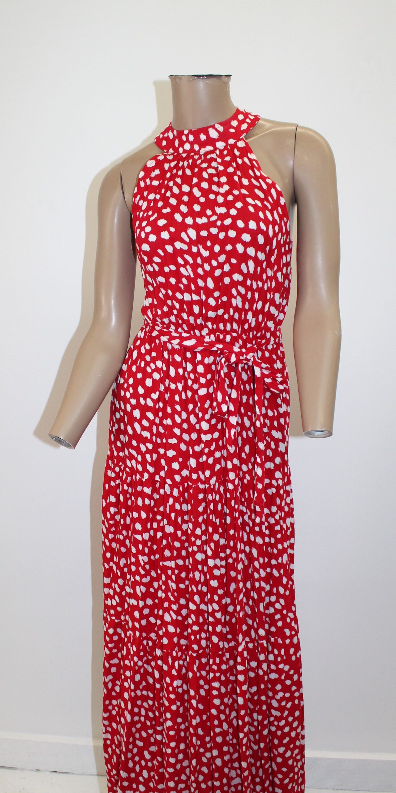Coeur De Vague Vintage Sleeveless Spotted Red Dress Size 29.99