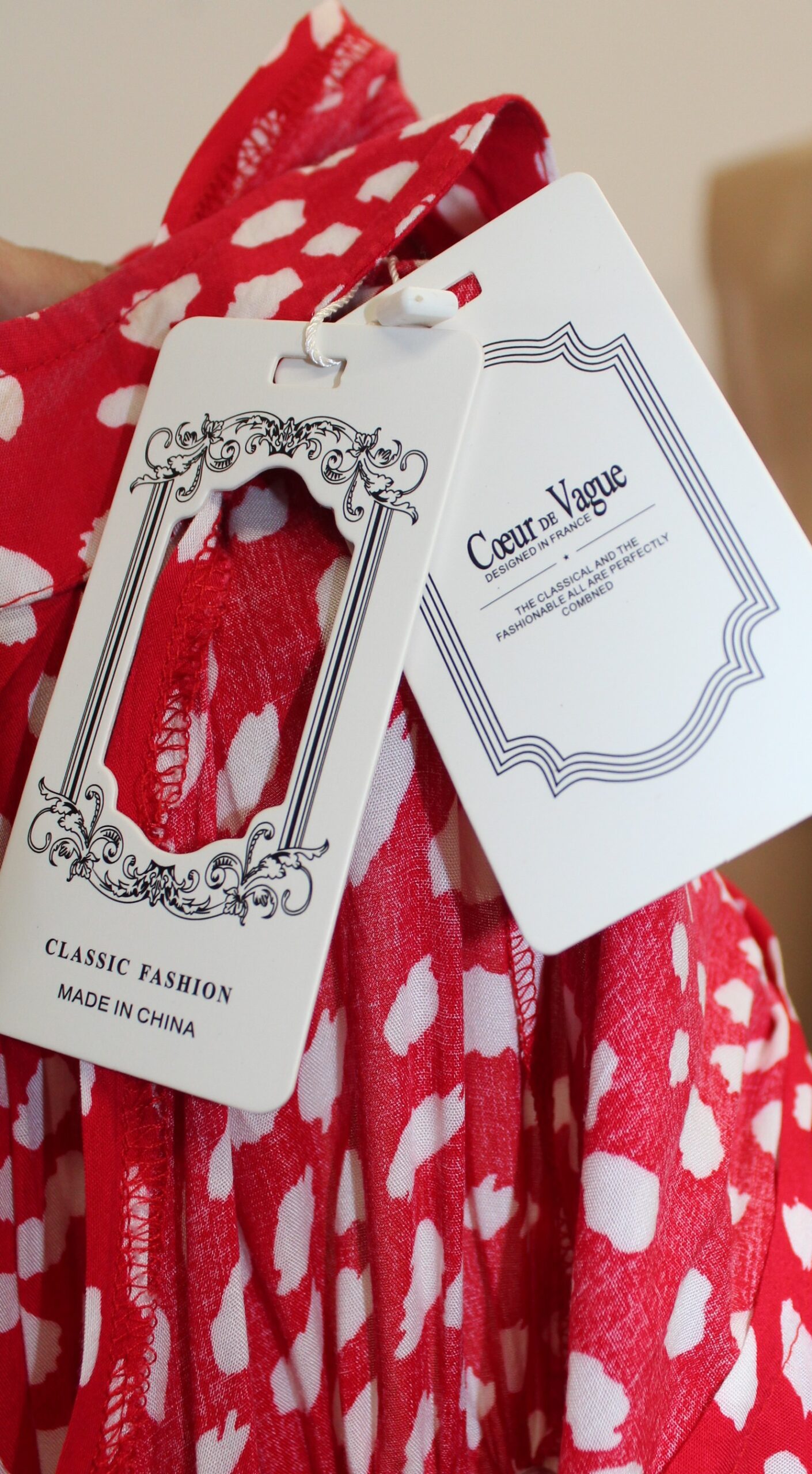 Coeur De Vague Vintage Sleeveless Spotted Red Dress Size 29.99 - Image 4