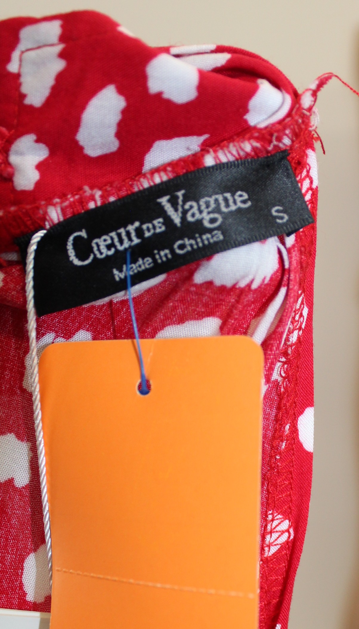 Coeur De Vague Vintage Sleeveless Spotted Red Dress Size 29.99 - Image 5