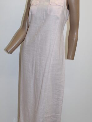 Petite Sophisticate Vintage Pink Sleeveless Long Dress Size 6