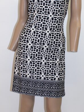 Tacera Vintage Sleeveless Black & White Dress Size PS