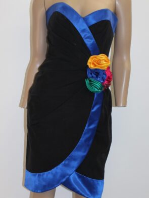 A. J. Bari Vintage 90's Black Strapless Party Dress Size 6