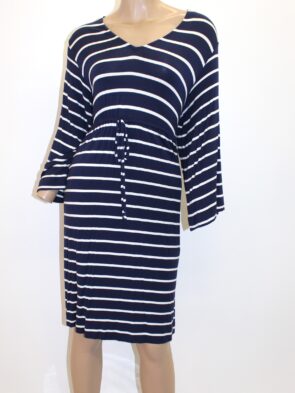 Soma Vintage Striped Long Sleeve Dress Size L