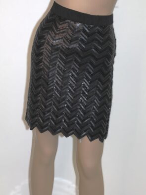 Charlotte Tarantola Vintage Zigzag Sequin Skirt Size S