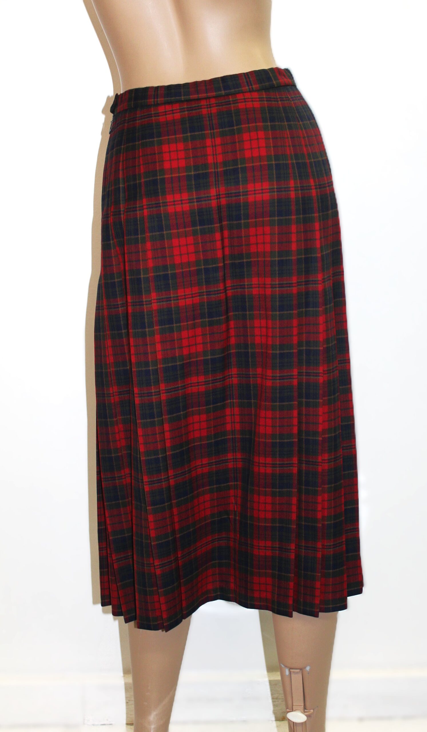 Pendleton Vintage Tartan Plaid Virgin Wool Pleated Skirt Size 6 - Image 3